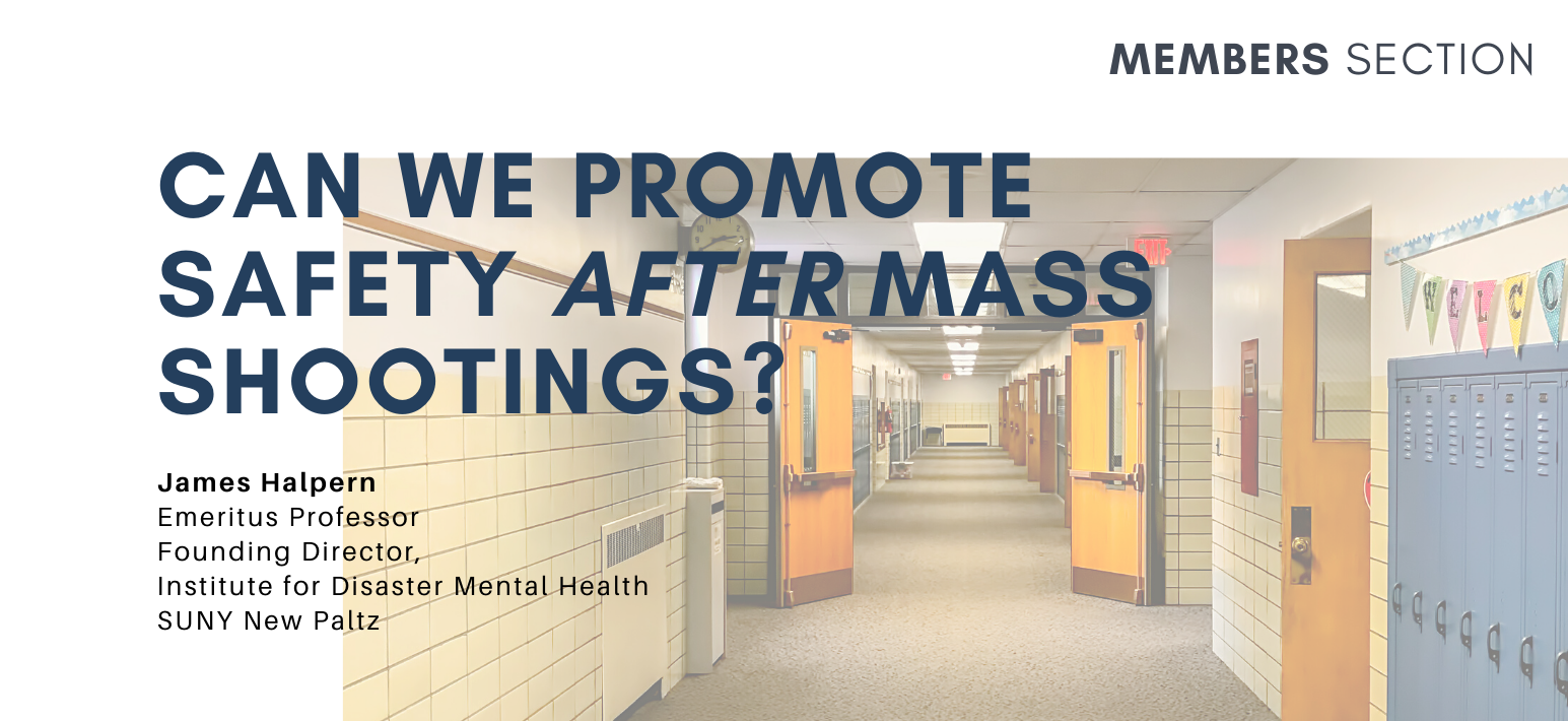 Can We Promote Safety After Mass Shootings Trauma Psychology News